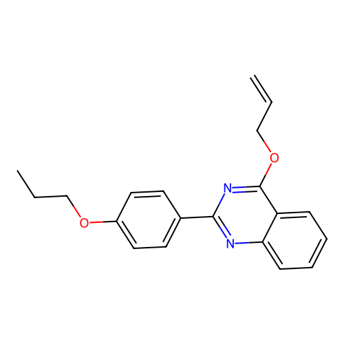4-(Prop-2-en-1-yloxy)-2-(4-propoxyphenyl)quinazoline structure