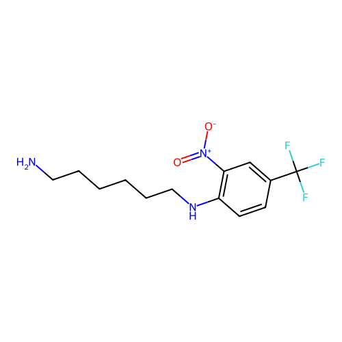 (6-Aminohexyl)[2-nitro-4-(trifluoromethyl)phenyl]amine structure