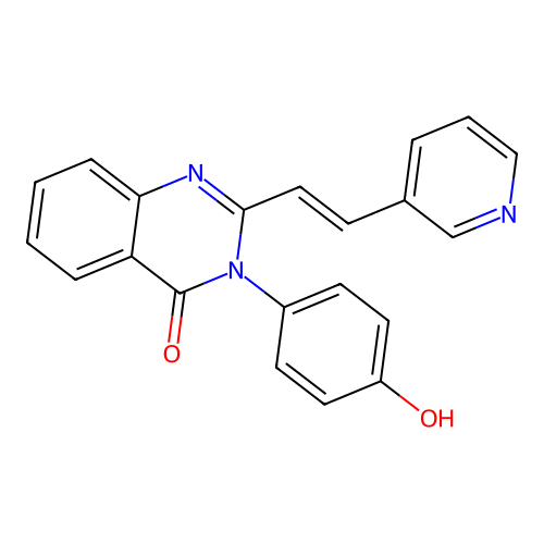 3-(4-hydroxyphenyl)-2-[(E)-2-pyridin-3-ylethenyl]quinazolin-4-one structure
