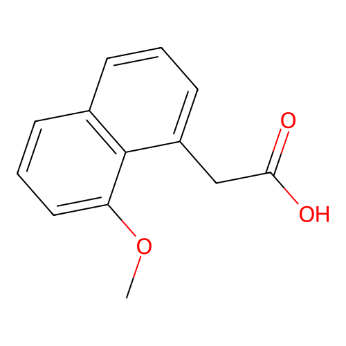alpha-1-Naphthylacetic acid, 8-methoxy- structure