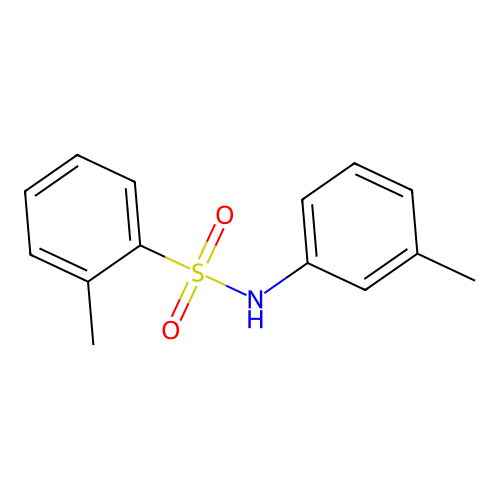 2-methyl-N-(3-methylphenyl)benzenesulfonamide structure