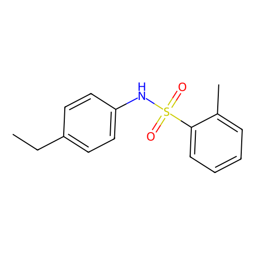 N-(4-ethylphenyl)-2-methylbenzenesulfonamide structure
