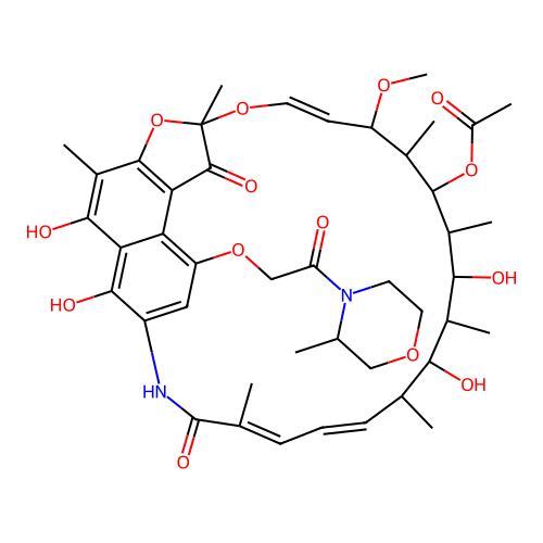 Rifamycin B methylmorpholide structure