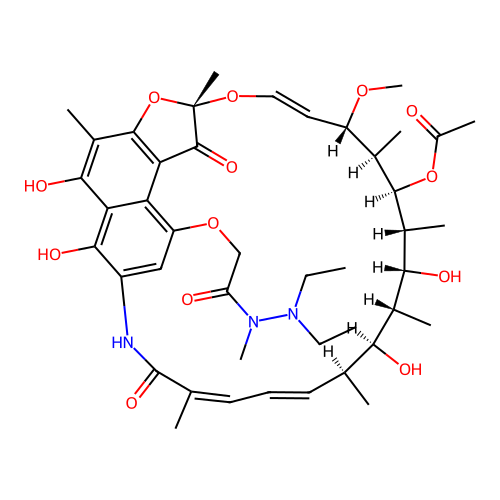 Rifamycin B diethylmethylhydrazide structure