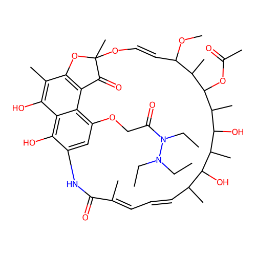 Rifamycin B triethylhydrazide structure