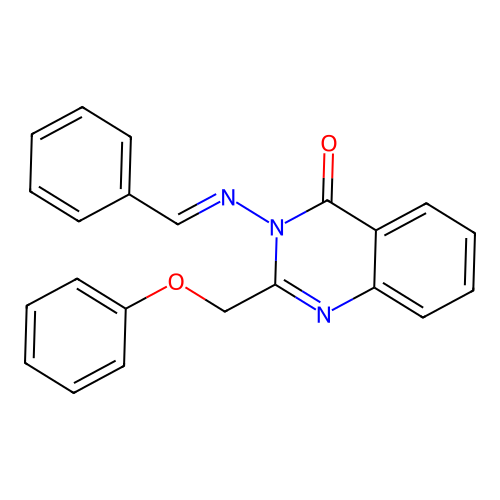 3-(Benzylidene-amino)-2-phenoxymethyl-3H-quinazolin-4-one structure
