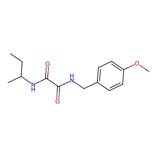 N-(丁-2-基)-N'-(4-甲氧基苄基)乙二酰胺 structure