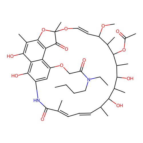Rifamycin B butylethylamide structure