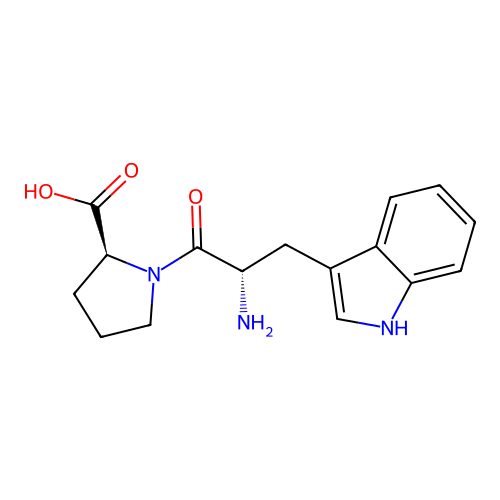 L-Tryptophyl-L-Proline structure