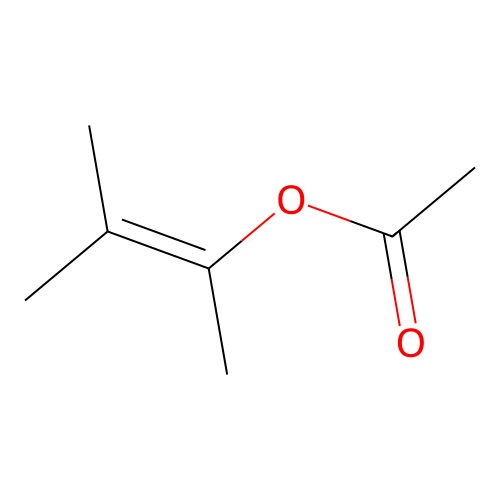 Acetic acid, (1,2-dimethyl-1-propenyl) ester structure