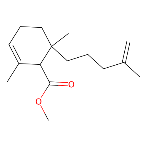 2,6-dimethyl-6-2-cyclohexene-1-carboxylicacidmethylester structure