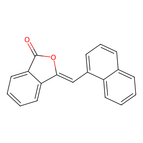 3-Naphthalen-1-ylmethylene-3H-isobenzofuran-1-one structure