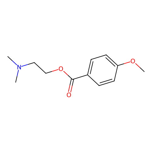 2-(Dimethylamino)ethyl 4-methoxybenzoate structure