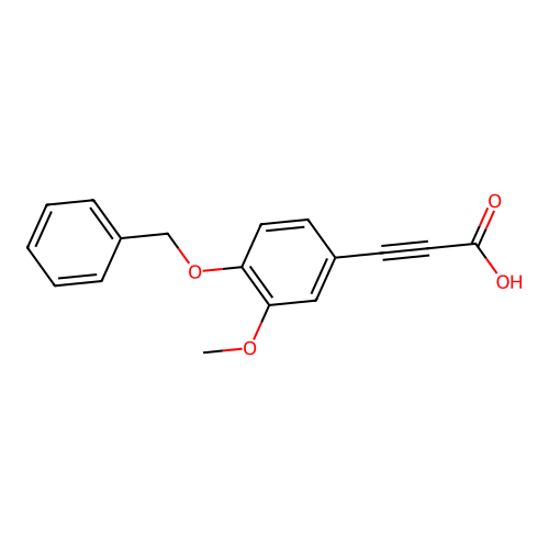 3-(4-Benzyloxy-3-methoxy-phenyl)-propynoic acid structure