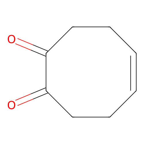 5-Cyclooctene-1,2-dione structure