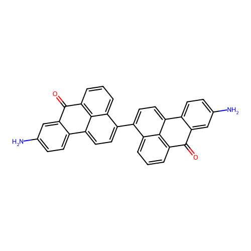 [3,3'-Bi-7H-benz[de]anthracene]-7,7'-dione, 9,9'-diamino- structure