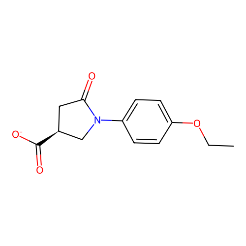 (3S)-1-(4-ethoxyphenyl)-5-oxo-pyrrolidine-3-carboxylate structure