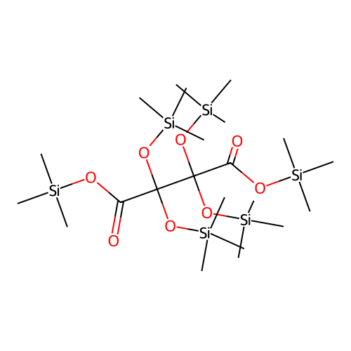 Butanedioic acid, tetrakis[(trimethylsilyl)oxy]-, bis(trimethylsilyl) ester structure
