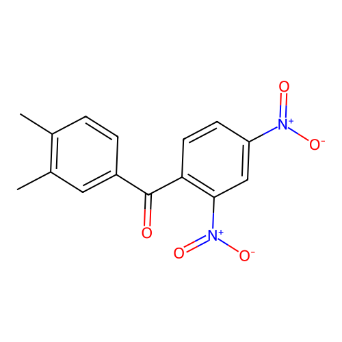 {2,4-Bisnitrophenyl}(3,4-dimethylphenyl)methanone structure