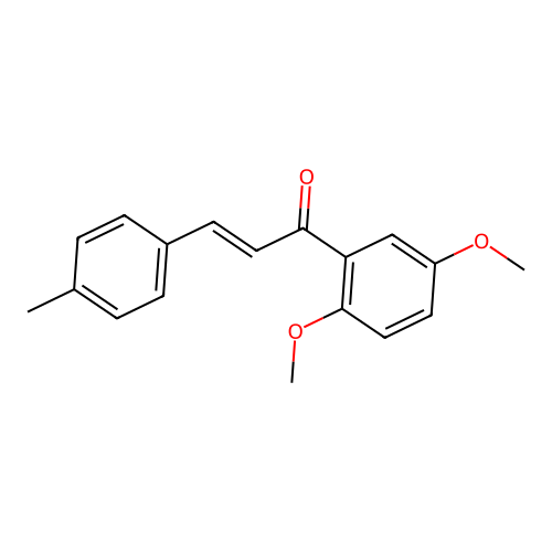 (2E)-1-(2,5-Dimethoxyphenyl)-3-(4-methylphenyl)prop-2-en-1-one structure