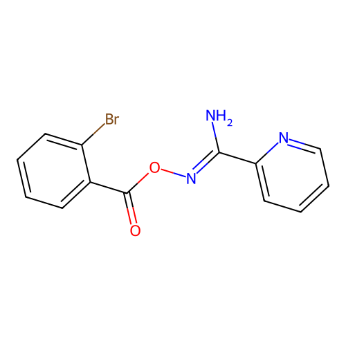 N'-{[(2-bromophenyl)carbonyl]oxy}pyridine-2-carboximidamide structure