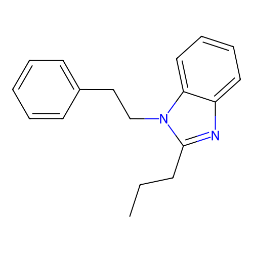 1-(2-Phenylethyl)-2-propylbenzimidazole structure