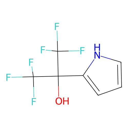 1H-Pyrrole-2-methanol, alpha,alpha-bis(trifluoromethyl)- structure