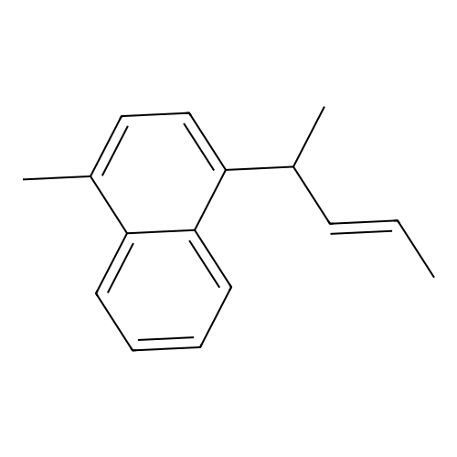 1-Methyl-4-(1-methyl-2-butenyl)naphthalene structure