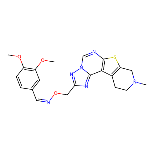 C21H22N6O3S structure