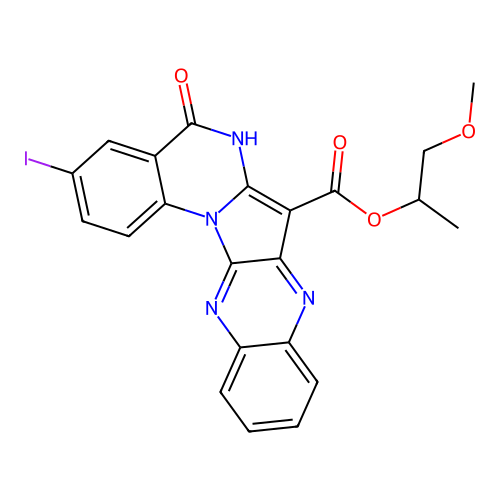 C22H17IN4O4 structure