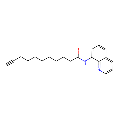 N-(quinolin-8-yl)undec-10-ynamide structure
