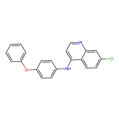7-氯-N-(4-苯氧基苯基)喹啉-4-胺 structure