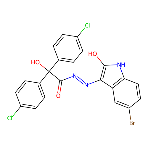 C22H14BrCl2N3O3 structure