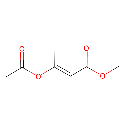 Methyl 3-(acetoxy)-2-butenoate structure