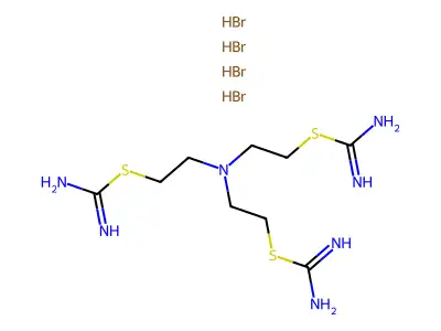 Pseudourea, 2,2',2''-(nitrilotriethylene)tris(2-thio-, tetrahydrobromide structure