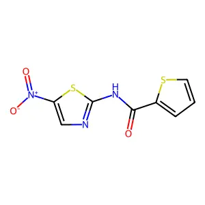 2-(alpha-Thenoylamino)-2-nitro-5-thiazole structure