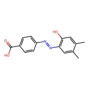 Benzoic acid, 4-[(2-hydroxy-4,5-dimethylphenyl)azo]- structure