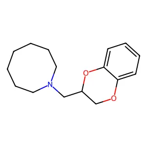Azocine, 1-((2,3-dihydro-1,4-benzodioxin-2-yl)methyl)octahydro- structure