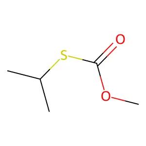 S-Isopropyl o-methyl thiocarbonate structure