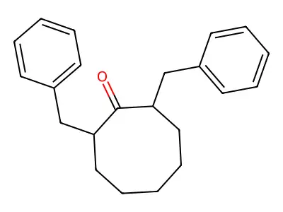 2,8-Dibenzylcyclooctanone structure
