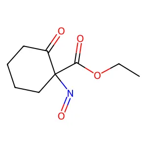 Ethyl 1-nitroso-2-oxocyclohexanecarboxylate structure