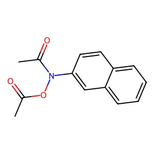 N,O-二乙酰基-N-(2-萘基)羟胺 structure
