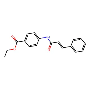 Ethyl 4-(3-phenylprop-2-enoylamino)benzoate structure