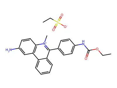 卡比地姆乙磺酸盐 structure