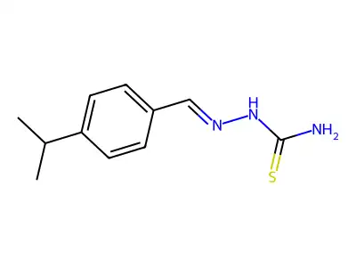 4-Isopropylbenzaldehyde thiosemicarbazone structure