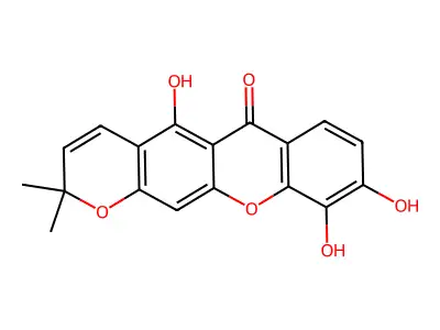 巴西红厚壳素 structure