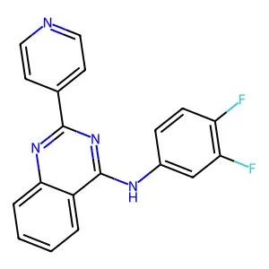 N-(3,4-difluorophenyl)-2-pyridin-4-ylquinazolin-4-amine structure