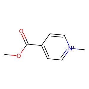 Pyridinium, 4-(methoxycarbonyl)-1-methyl- structure