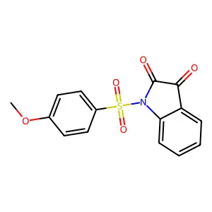 1-(4-Methoxyphenyl)sulfonylindole-2,3-dione structure