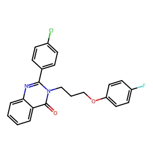 2-(4-Chlorophenyl)-3-[3-(4-fluorophenoxy)propyl]quinazolin-4-one structure